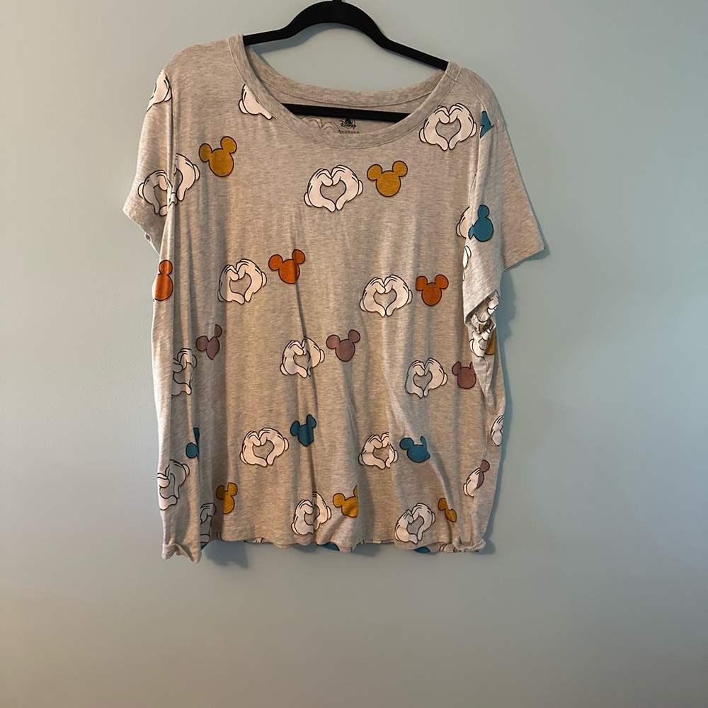 Disney Gray T-Shirt with Subtle Print